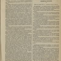 0233 - Page 221 - Académie de médecine. Séance du 6 mars 1877. Suite de la discussion sur la fièvre typhoïde. M. Bouley / Société de biologie. Séance du 4 mars 1877. Suc gastrique. M. Charles Richet / Lymphangite cancéreuse du poumon. M. Cornil