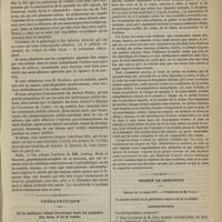 0265 - Page 253 - Royal College of Surgeons. M. Tim. Holmes. Leçons sur le traitement des anévrysmes. (Traduites de l'anglais par le Dr C. Caussidou) / Thérapeutique. De la meilleure Tisane diurétique dans les maladies des reins et de la vessie. Par M. le Docteur J. L. Dassier / Société de chirurgie. Séance du 14 mars 1877. Correspondance