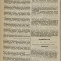 0272 - Page 260 - Hospice de Bicêtre. M. Legrand du Saulle. Les épileptiques / Des accidents immédiats déterminés par les injections de fuchsine pure dans le sang ; par MM. Feltz et Ritter / Société de biologie. Séance du 17 mars 1877. Communications. Du sulfate de cuivre. M. Laborde
