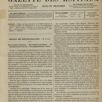 0293 - Page 281 - Sommaire / Hôpital des Enfants-malades. M. Bouchut. De la double conscience. - De l'amnésie périodique. - Du dédoublement de la vie. - Du somnambulisme diurne