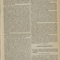 0335 - Page 323 - Hôpital des Enfants-malades. M. Bouchut. De l'influence des impressions morales sur la production et sur la guérison de certaines paralysies / Clinique des départements. Deux cas de rétention du placenta dans l'avortement de la première moitié de la grossesse. Expectation dans le premier cas ; délivrance artificielle dans le second. Guérisons. Par le Docteur Triaire...