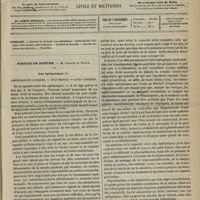 0357 - Page 345 - Sommaire / Hospice de Bicêtre. M. Legrand du Saulle. Les épileptiques