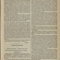 0375 - Page 363 - Revue clinique hebdomadaire. Deux nouveaux cas de lésion traumatique de la région pariétale gauche du crâne suivie d'aphasie / Société de biologie. Séance du 14 avril 1877. Communications. Quelques points de physiologie pathologique de l'attaque d'épilepsie. M. Magnan