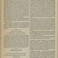 0384 - Page 372 - Hospice de Bicêtre. M. Legrand du Saulle / Étude sur les varices de l'oesophage dans la cirrhose hépatique ; par le Docteur Dussaussoy... / Société de biologie. Séance du 21 avril 1877. Communications. Du cuivre. M. Galippe / Influence des courants électriques sur la guérison des plaies et des ulcères. M. Onimus / Structure du poumon. M. Cadiat / Application de l'aspiration au traitement du décollement de la rétine. M. Galezowski