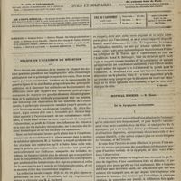 0389 - Page 377 - Sommaire / Séance de l'Académie de médecine [Dr Brochin] / Hôpital Necker. M. Hardy. De la dyspepsie douloureuse