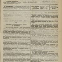 0405 - Page 393 - Sommaire / Hôpital des Enfants-malades. M. Bouchut. Traitement de l'albuminurie par la fuchsine et la rosaniline
