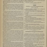 0418 - Page 406 - Académie de médecine. Séance du 1er mai 1877. Discussion sur l'étiologie de la fièvre typhoïde. M. Chauffard / Thèses soutenues à la Faculté de médecine de Paris pendant l'année 1877 / Chroniques et nouvelles scientifiques. Prix L. Lacaze
