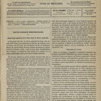 0421 - Page 409 - Sommaire / Revue clinique hebdomadaire. Sémiologie générale de l'urine dans la fièvre typhoïde