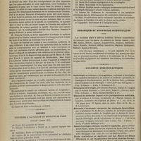 0434 - Page 422 - Société de biologie. Séance du 5 mai 1877. Communications. Des conserves de pois reverdis au moyen du sulfate de cuivre. M. Galippe / Des changements de volume du coeur. M. François Franck / Thèses soutenues à la Faculté de médecine de Paris pendant l'année 1877 / Chronique et nouvelles scientifiques. Prix Montyon (statistique) / Bulletin bibliographique