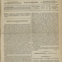 0437 - Page 425 - Sommaire / Séance de l'Académie de médecine [Dr Brochin] / Hospice de Bicêtre. M. Legrand du Saulle. Les épileptiques