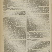 0446 - Page 434 - Hôpital des Enfants-malades. M. Bouchut. Pleurésie purulente. Migration de l'épanchement vers la région fessière. - Ponction aspiratrice par la fesse. - Autre pleurésie purulente : impossibilité de pratiquer l'aspiration du liquide par suite des adhérences du poumon sur le rachis / Pleurésie purulente. - Adhérence du poumon sur le rachis. - Impossibilité de retirer le plus par un appareil aspirateur fonctionnant bien. - Thrombose des sinus de la dure-mère et convulsions ultimes. - Névrite optique. - Mort