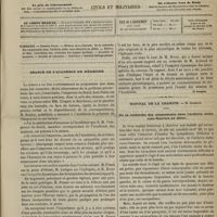0453 - Page 441 - Sommaire / Séance de l'Académie de médecine [Dr Brochin] / Hôpital de la Charité. M. Gosselin. De la recherche des craquements dans l'arthrite sèche coxo-fémorale au début