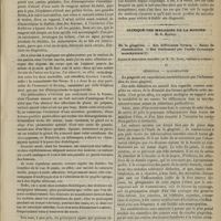 0471 - Page 459 - Hôpital de la Charité. M. Hardy. Des moyens à l'aide desquels on peut diagnostiquer le diabète / Clinique des maladies de la bouche. M. E. Magitot. De la gingivite. - Ses différentes formes. - Essai de classification. - Son traitement par l'acide chromique monohydraté. (Leçons et observations recueillies par M. Th. David...)
