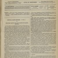 0493 - Page 481 - Sommaire / Hôpital Saint-Antoine. M. Mesnet. Hémiplégie gauche avec perte absolue de la parole. Guérison