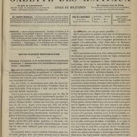0509 - Page 497 - Sommaire / Revue clinique hebdomadaire. Fonctions d'ovulation et de menstruation s'accomplissant isolement. - Aménorrhée avec hématémèses supplémentaires : conception