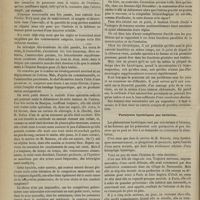 0510 - Page 498 - Revue clinique hebdomadaire. Fonctions d'ovulation et de menstruation s'accomplissant isolement. - Aménorrhée avec hématémèses supplémentaires : conception / Paralysies hystériques par imitation