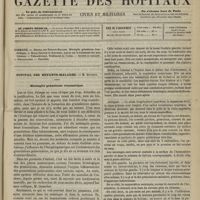 0517 - Page 505 - Sommaire / Hôpital des Enfants-malades. M. Bouchut. Méningite granuleuse traumatique