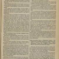 0535 - Page 523 - Revue clinique hebdomadaire. Tremblement survenu à la suite d'une violente colère et de douches froides, guéri spontanément au bout de quatre mois / Bains arsenicaux contre le rhumatisme noueux. - Cas d'obstruction intestinale guérie par l'emploi de la belladone, du calomel et des lavements de lait. - Fièvre intermittente coupée par le sulfate de quinine donnée dans de l'eau-de-vie au moment de l'accès