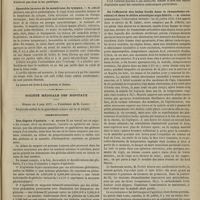 0545 - Page 533 - Société de biologie. Séance du 9 juin 1877. Communications. De l'acide du suc gastrique. M. Laborde / Synéchie interne de la membrane du tympan. M. Gellé / Société médicale des hôpitaux. Séance du 8 juin 1877. Communications. Des dégrés d'anémie. M. Hayem / De l'efficacité des bains froids dans le rhumatisme cérébral et dans le délire alcoolique aigu fébrile. M. Féréol