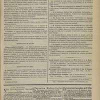 0587 - Page 575 - Société de chirurgie. Séance du 20 juin 1877. Discussion / Présentation de malade. Urano-staphylorrhaphie. M. Trélat / Présentation de pièce / Chronique et nouvelles scientifiques. Faculté de médecine. - Avis. Volontariat d'un an. Sursis d'appel