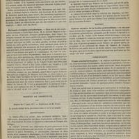0609 - Page 597 - Revue de la presse. Un cas de luxation de l'extrémité interne de la clavicule en avant et en haut. (Bull. méd. du Nord) / Épilepsie d'origine périphérique. (Journ. de méd. et de chir. prat.) / Société de chirurgie. Séance du 27 juin 1877. Présentations. M. Paulet : Plaie pénétrante de la poitrine et de l'abdomen par une balle de revolver / A propos du procès-verbal. Ligature des artères dans les plaies. M. Larrey / Rapport. Tumeur calcaire de la bourse prérotulienne. M. Nicaise, présentée par M. Connor / Communication. Urano-staphylorrhaphie. M. Trélat