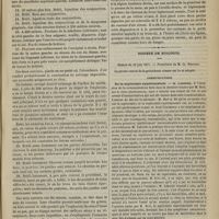 0617 - Page 605 - Considérations médicales sur la marche et les résultats de l'explosion de grisou qui a eu lieu au puits Sainte-Barbe à Graissessac le 14 février 1877 ; par M. le Docteur Bourguet / Société de biologie. Séance du 30 juin 1877. Communications. De la septicémie expérimentale. M. Laborde, communication faite par M. Bert / Des réflexes vasculo-cardiaques d'origine sensorielle. M. Charpentier, en son nom et au nom de M. Couty