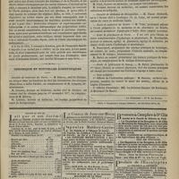 0619 - Page 607 - Nécrologie / Chronique et nouvelles scientifiques. Faculté de médecine de Paris / Faculté de médecine de Lyon / Faculté de médecine de Montpellier / École de médecine de Rouen / École de pharmacie de Paris / École de pharmacie de Nancy