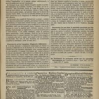 0643 - Page 631 - Revue de la presse. De la diarrhée dite de Cochinchine ; présence d'un parasite dans les déjections. (Arch. de méd. nav.) / Fracture du col de l'omoplate. Diagnostic différentiel. (Marseille méd.) / Évacuation du pus dans la pleurésie purulenté par l'inversion. (Journ. de méd. et de chir. prat.)