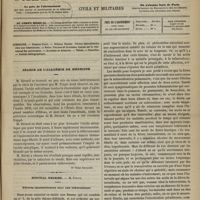 0645 - Page 633 - Sommaire. Séance de l'Académie de médecine [Dr Victor Revillout] / Hôpital Necker. M. Potain. Fièvres intermittentes chez une tuberculeuse