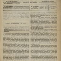0661 - Page 649 - Sommaire / Hôpital de la Charité. M. Gosselin. I. Flexion incomplète et permanente de l'auriculaire due à l'existence d'une bride fibreuse. - II. Légère inflammation au-dessous d'un durillon du pied droit. - III. Eczéma érythémateux mercuriel à la suite d'une friction mercurielle