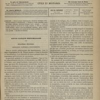 0701 - Page 689 - Sommaire / Revue clinique hebdomadaire. Alcoolisme chronique. Trémulence parétique à redoublements