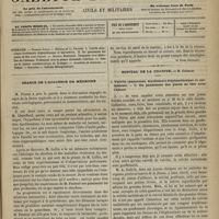 0717 - Page 705 - Sommaire / Séance de l'Académie de médecine. [Dr Victor Revillout] / Hôpital de la Charité. M. Gosselin. I. Vulvite chancreuse érythémato-éléphantiasique et unilatérale. - II. Du pansement des plaies de tête avec l'alcool
