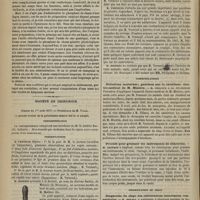 0730 - Page 718 - Thérapeutique. Des effets physiologiques et thérapeutiques du phosphate de chaux ; par le Docteur Jules Regnard / Société de chirurgie. Séance du 1er août 1877. Correspondance / Présentations / A propos du procès-verbal. Contracture des adducteurs de la cuisse. M. Desprès / Communications. Pollutions nocturnes ; guérison par le réveilleur électro-médical de M. Minière. M. Tillaux, présenté par M. Verneuil / Procédé pour graisser les instruments de lithotritie. M. Desprès / Présentation de pièce. Diagnostic du siège des oblitérations intestinales congénitales. M. Depaul