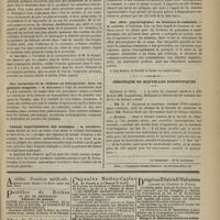 0739 - Page 727 - Société de biologie. Séance du 4 août 1877. Communications. Modifications de l'ovaire de la femme grosse. M. De Synety / Des variations de la richesse en hémoglobine dans les globules sanguins. M. Malassez / Lésions expérimentales des méninges. M. Bochefontaine / Compression cérébrale expérimentale. M. Duret / Des effets physiologiques du bromure de cadmium. M. Galippe / Chronique et nouvelles scientifiques. Hôpitaux de Paris / Erratum
