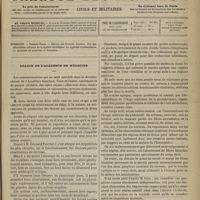 0765 - Page 753 - Sommaire / Séance de l'Académie de médecine. [Dr Victor Revillout]