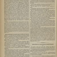 0794 - Page 782 - Revue de la presse. Anévrysme du tronc brachio-céphalique traité par le courant galvanique appliqué à l'extérieur. (M. le Professeur Gallozzi). (Il Morgagni, 1876, fasc. IX, et Annali universali di medicina, aprile 1877) / Kyste hydatique du poumon chez un enfant de cinq ans. (Taeplitz.) (Berlines Klinische Wochenschrift, 1877, p. 341) / Chronique et nouvelles scientifiques