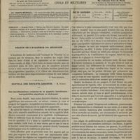 0829 - Page 817 - Sommaire / Séance de l'Académie de médecine. [Dr Victor Revillout] / Hôpital des Enfants-Assistés. M. Parrot. Des manifestations cutanées de la syphilis héréditaire : les syphilides papuleuse et ulcéreuse