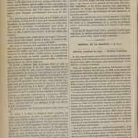 0854 - Page 842 - Hôpital des cliniques. M. Depaul. Des bassins rétrécis, mais ayant plus de 9 centimètres. Indications pour l'accouchement / Hôpital de la Charité. M. Hardy. Affection complexe du coeur. - Cirrhose hépatique