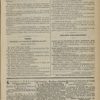 0899 - Page 887 - Association française pour l'avancement des sciences. Congrès du Havre. Séance du 30 août. Thermométrie cérébrale. M. Broca / Thèses soutenues à la Faculté de médecine de Paris pendant l'année 1877 / Chronique et nouvelles scientifiques. Hôpital civil de Mustapha / Bulletin bibliographique