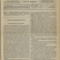 0909 - Page 897 - Sommaire / Revue clinique hebdomadaire. La métallothérapie à la Salpêtrière