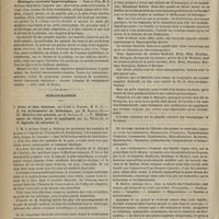 0946 - Page 934 - Revue de la presse. Amaurose nicotinique. - Diagnostic différentiel avec l'amaurose alcoolique. (Progrès méd.) / Méningite cervicale hypertrophique. (Gaz. méd. de Paris) / Bibliographie. I. Atlas of skin diseases, par Louis A. Duhring, M. D. - II. Le dictionnaire de botanique, par M. Baillon. - III. Histoire des plantes, par H. Baillon. - IV. Dictionnaire de chimie pure et appliquée, par Ad. Wurtz. - V. Agenda du chimiste