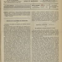 0949 - Page 937 - Sommaire / Séance de l'Académie de médecine. [Dr Brochin] / Hôpital Necker. M. Potain. Du xanthoma ou plaques jaunes de la peau