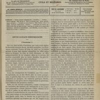 0957 - Page 945 - Sommaire / Revue clinique hebdomadaire. L'insolation