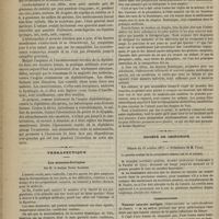 0984 - Page 972 - Hospice Saint-Louis (De Laval). M. Larue. Un cas d'angine diphthéritique guéri par les balsamiques. Discussion du traitement / Thérapeutique. Les arsenico-ferriques ; par M. le Docteur Xavier Blanchin / Société de chirurgie. Séance du 10 octobre 1877. Communication. Tumeur osseuse maligne (Ostéo-sarcome ou ostéo-chondrome du fémur). M. Le Dentu
