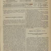 0997 - Page 985 - Sommaire / Séance de l'Académie de médecine. [Dr Brochin] / Hôpital de la Charité. M. Hardy. Du traitement des maladies valvulaires du coeur à la troisième période