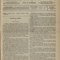 1037 - Page 1025 - Sommaire / Congrès de Genève. Séance d'ouverture / Section de chirurgie. Influence réciproque de la grossesse et du traumatisme. M. Verneuil