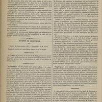 1072 - Page 1060 - Sur la théorie physique de la métallothérapie. Par M. le Docteur Romain Vigouroux / Société de chirurgie. Séance du 14 novembre 1877. Présentation. Communications. Note sur un cas de polype naso-pharyngien. M. Heurtaux / Du phlegmon sous-ombilical. M. Le Secrétaire Général / Discussion