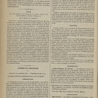 1098 - Page 1086 - Clinique des maladies de la bouche. M. E. Magitot. De la gingivite. - Ses différentes formes. - Essai de classification. - Son traitement par l'acide chromique monohydraté. Leçons et observations recueillies par M. le Docteur Th. David / Étude sur les rapports des lésions de la couche optique avec l'hémianesthésie d'origine cérébrale ; par le Docteur J.-A. Lafforgue / Société de chirurgie. Séance du 21 novembre 1877. Communication / Discussion / Communication. Corps étranger du rectum. M. Gillette / Communication. Mal de Pott. M. Trélat