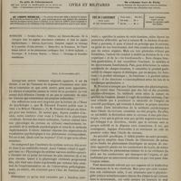 1101 - Page 1089 - Sommaire / Paris, le 26 novembre 1877. [Dr E. Le Sourd]