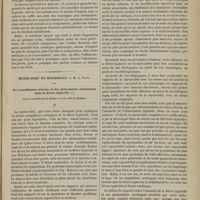1105 - Page 1093 - Hôpital Saint-Louis. M. Péan. Ganglion suppuré au voisinage de la parotide. Fistule salivaire / Hôtel-Dieu de Marseille. M. A. Fabre. De l'insuffisance mitrale et des phénomènes cardiaques dans la fièvre typhoïde. (Leçon recueillie par le Docteur Garcin...)